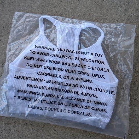 Jockey Essentials White Marbled Racerback Seamfree Jersey Ribbed Sports Bra NWT - Picture 10 of 10